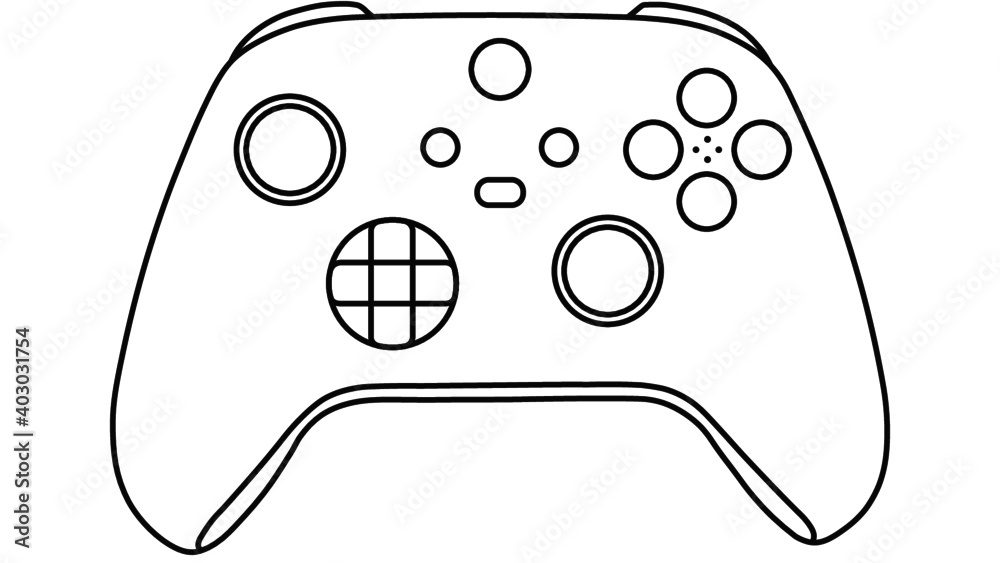 unbranded PC Human input interface, compatible with microsoft xbox series x  as a controller Stock Vector | Adobe Stock