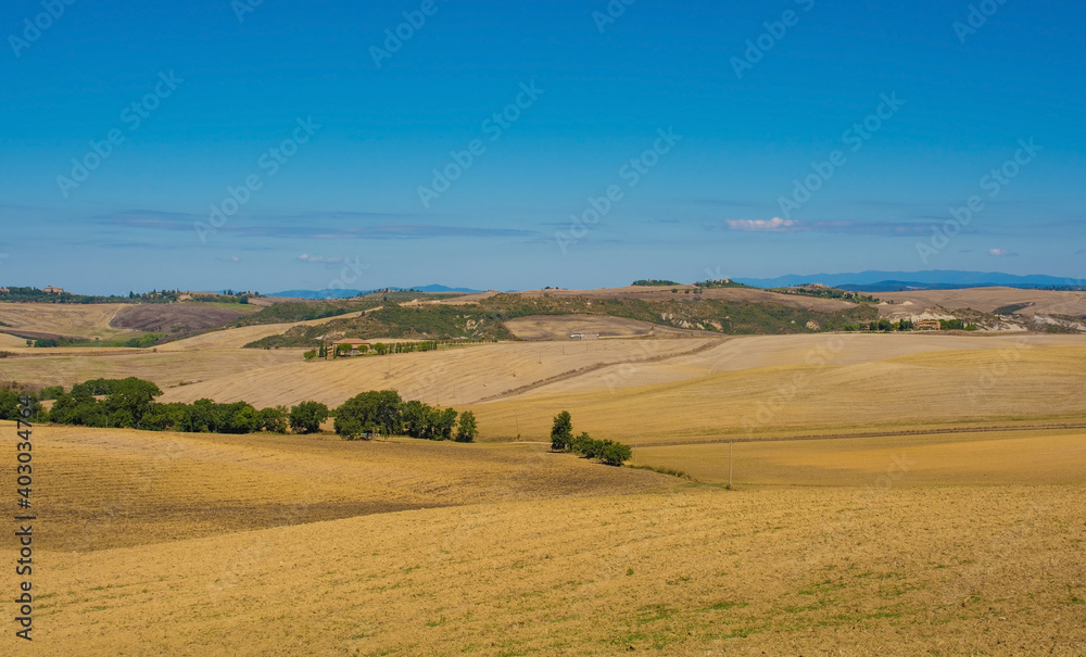 Obraz premium Late summer landscape near Santa Fiora, Siena Province, Tuscany, Italy