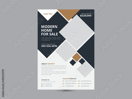 Modern Creative Real estate Flyer Design Template