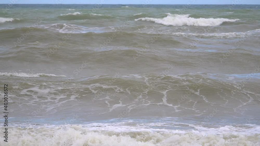 Stormy weather by the ocean in slow motion 180fps Stormy weather by the ocean in slow motion 180fps