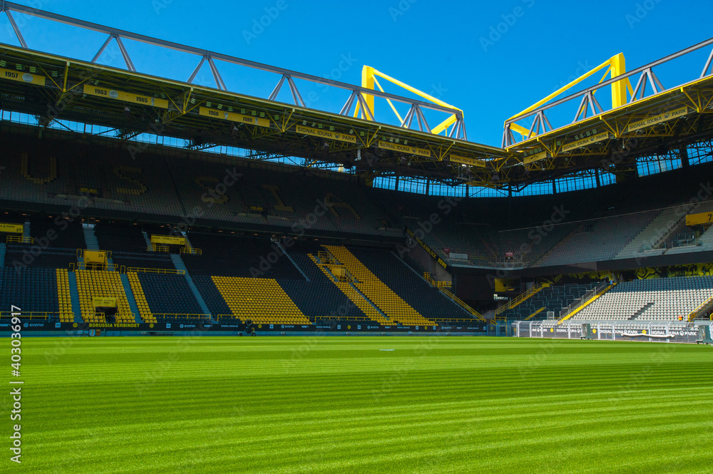 Signal Iduna Park. Football stadium of Borussia Dortmund Stock Photo Adobe Stock