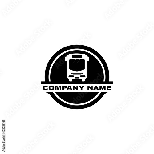 Bus logo template vector illustration