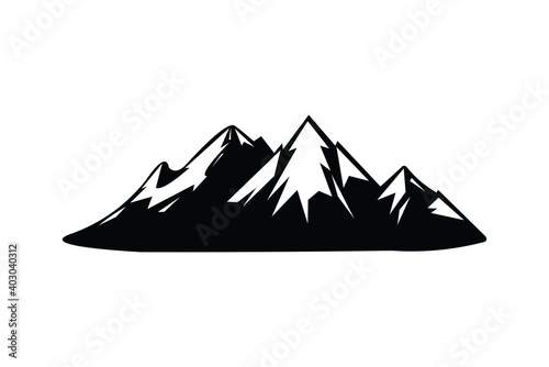 mountain logo design graphic abstract