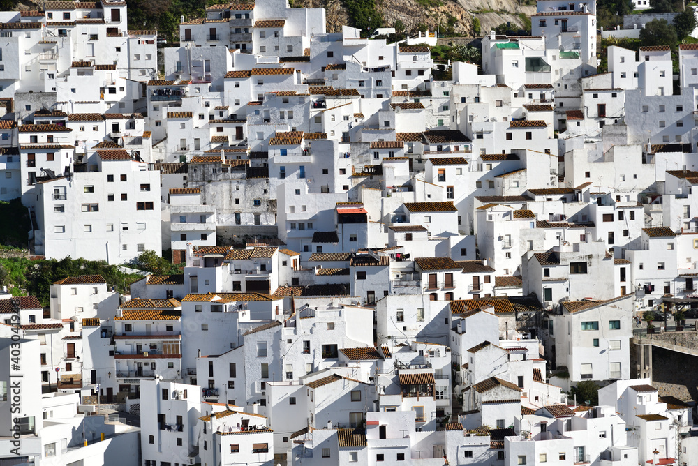 beautiful white village, Casares, Spain 