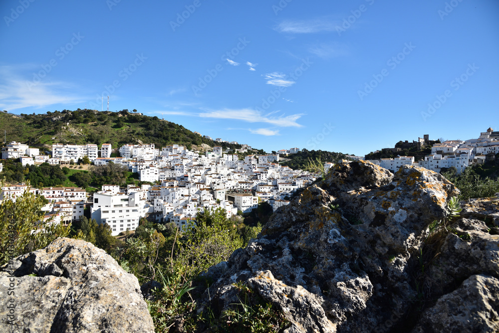 beautiful white village, Casares, Spain 