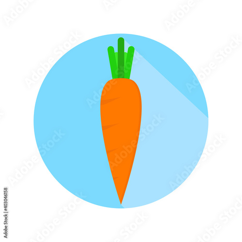 Carrot icon. Vector illustration.