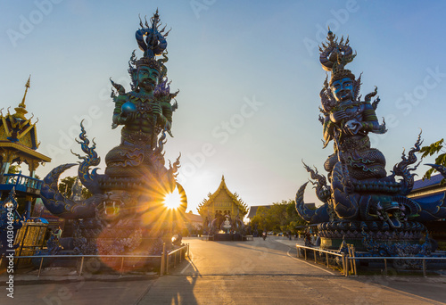 Wat Rong Sua Ten the amazing temple at Chiangrai Thailand © gamjai