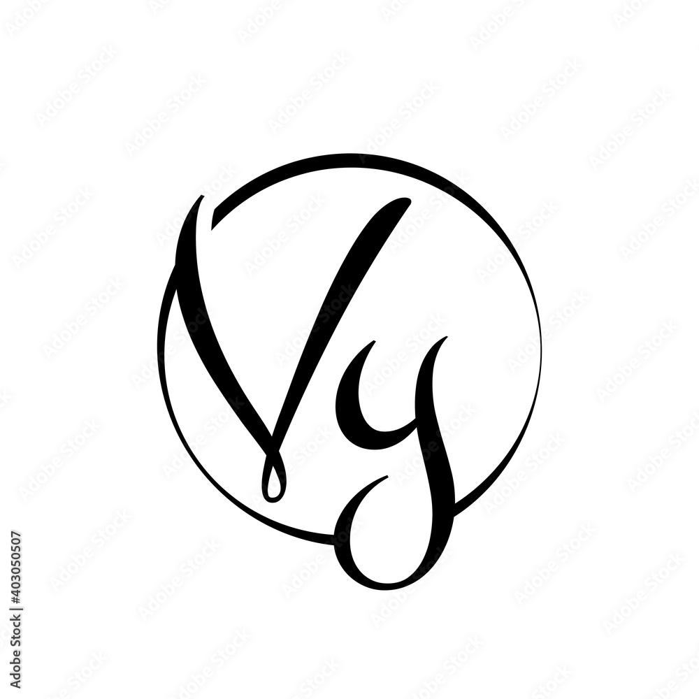Initial VY letter Logo Design vector Template. Abstract Script Letter VY Logo Vector. Initial VY letter Logo Design vector Template. Abstract Script Letter VY Logo Vector.