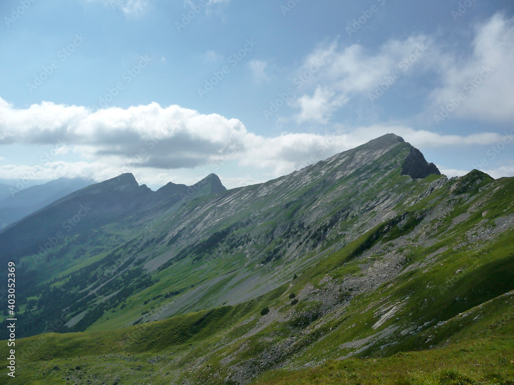 Mountain crossing Ammergau Alps