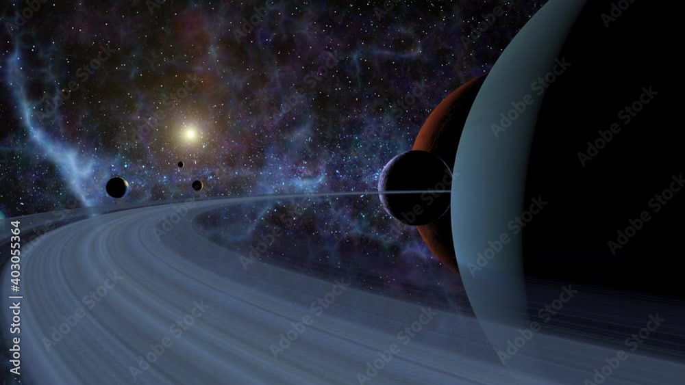 Space travel in alien solar system