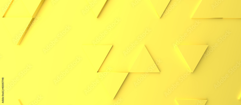 Fototapeta Abstract modern yellow triangle background