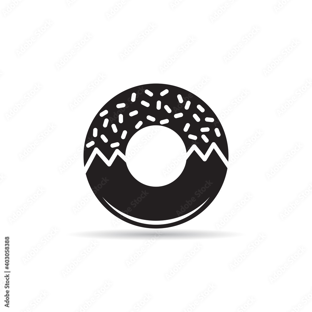 doughnut and bakery icon vector doughnut and bakery icon vector