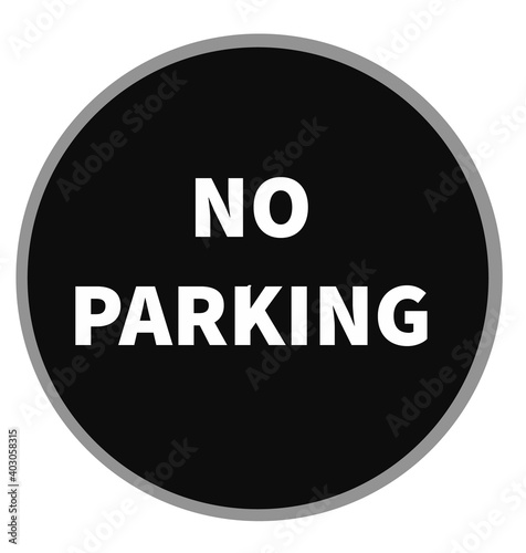 No Parking icon vector