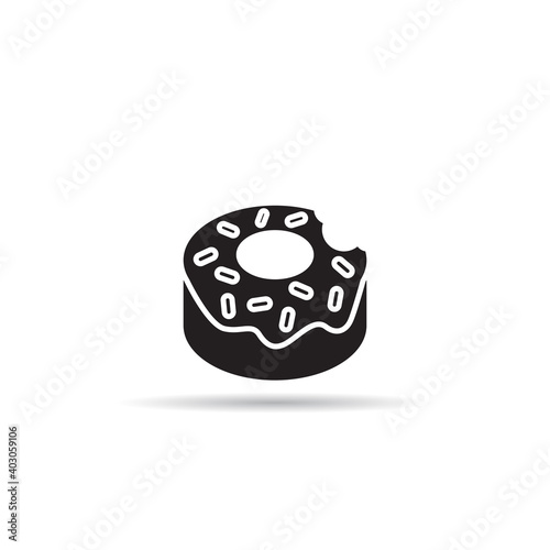 doughnut and bakery icon vector 