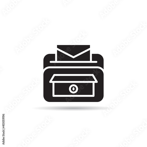 mailbox. postbox icon vector