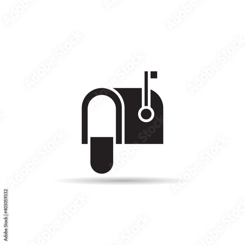 mailbox. postbox icon vector