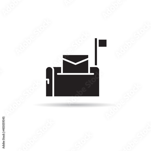 mailbox. postbox icon vector