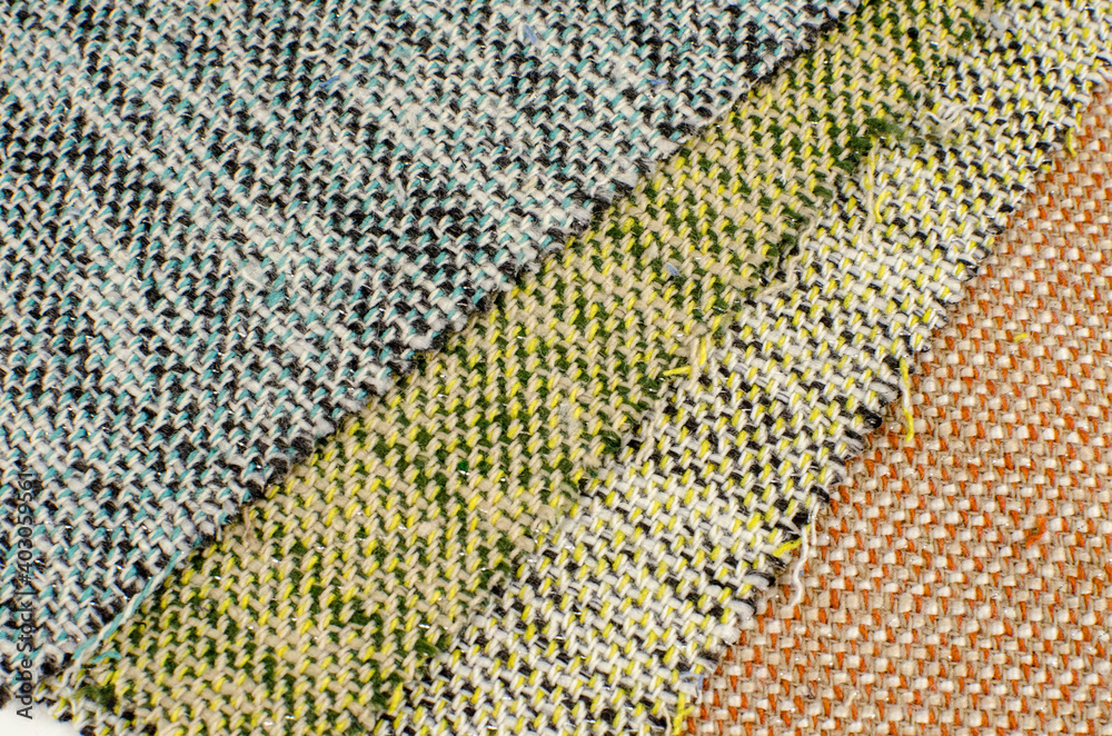 manufactory multicolored tweed fabric texture