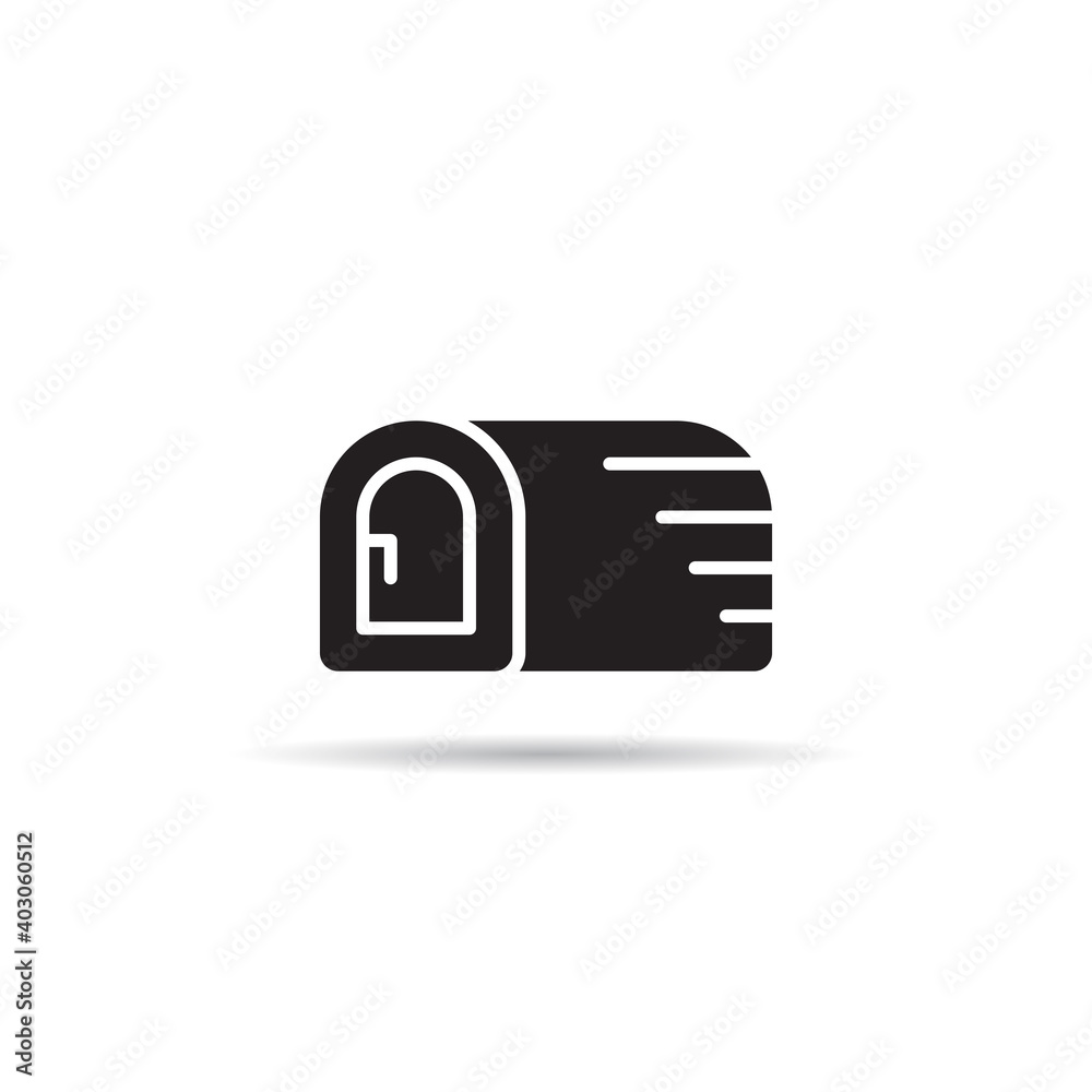 Obraz premium mailbox, postbox icon vector on white background 