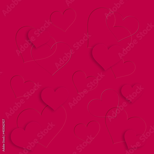 Hearts background for a valentines day