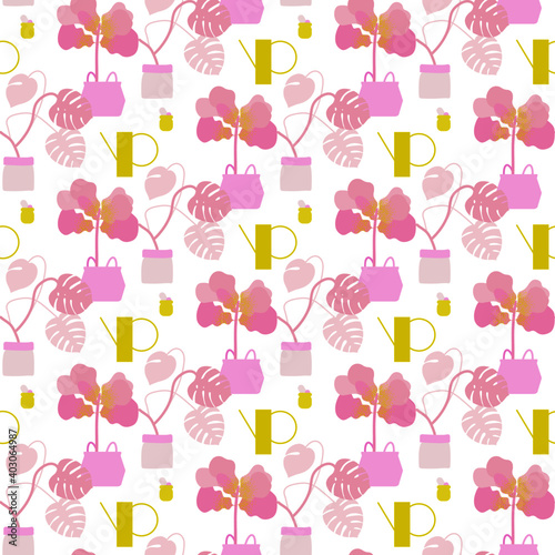 Wallpaper Mural Seamless plant pattern  Torontodigital.ca