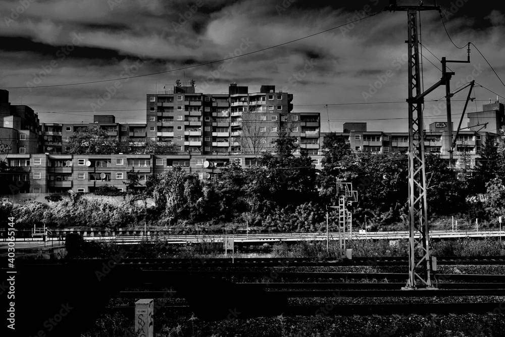 Obraz premium Haus in Grau 