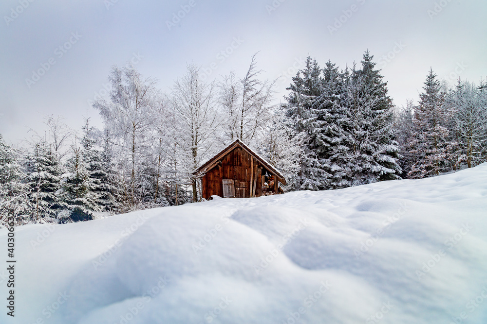 Allgäu - Stadel - Winter - Pulverschnee - Alpen - Chalet Allgäu - Stadel - Winter - Pulverschnee - Alpen - Chalet