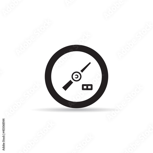 Free Download speedometer, speed dashboard icon on white background - GFXLoad
