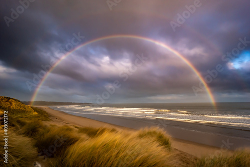 Rainbow over the Northumberland Coast