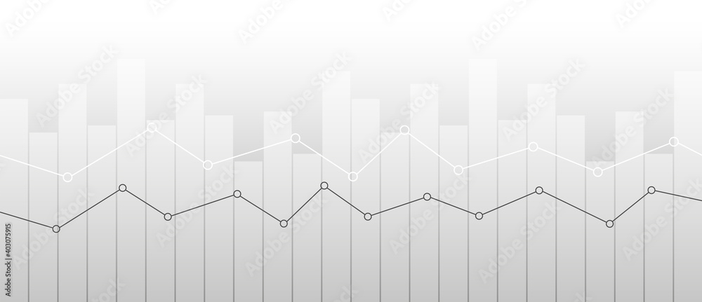 grafico economia, istogrammi, statistiche, bianco