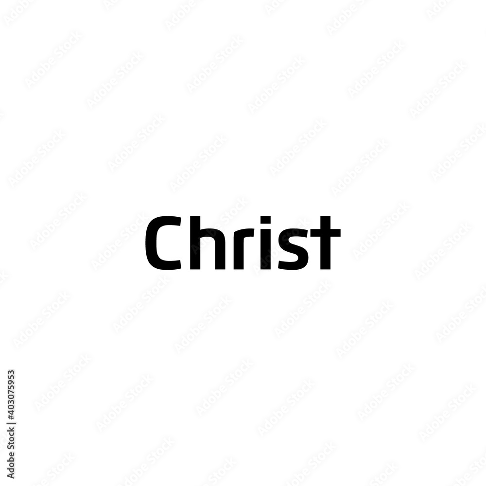 Christ logo or wordmark design