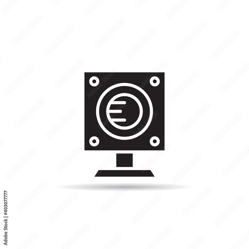 loudspeaker, amplifier and stereo icon vector loudspeaker, amplifier and stereo icon vector