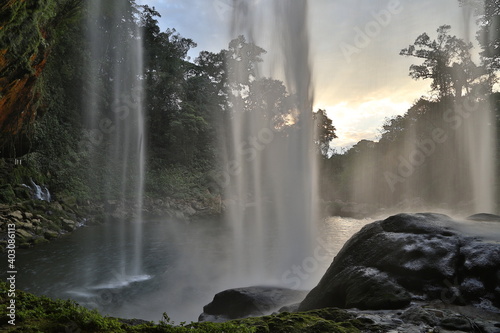 Mexico Palenque Misol Ha waterfall photo