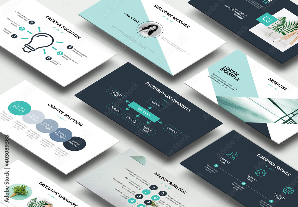 Business Presentation Layout Stock Template | Adobe Stock