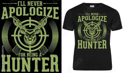 Hunting t shirt design
