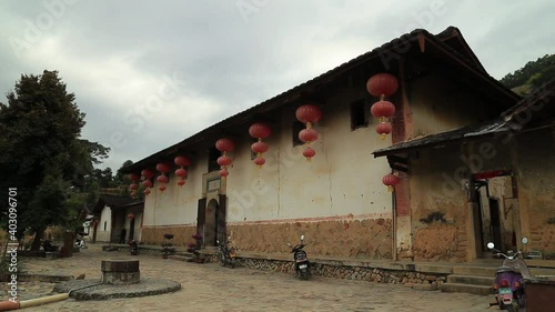 Chinese traditional residence Tulou in Fujian province, south China .