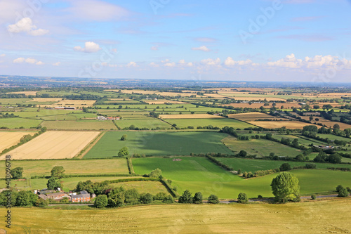 Fields of Wiltshire from Westbury hill 