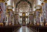 Interior of church St. Mary (St. Mariä) - the church is part of Fürstenfeld abbey. Baroque architecture.