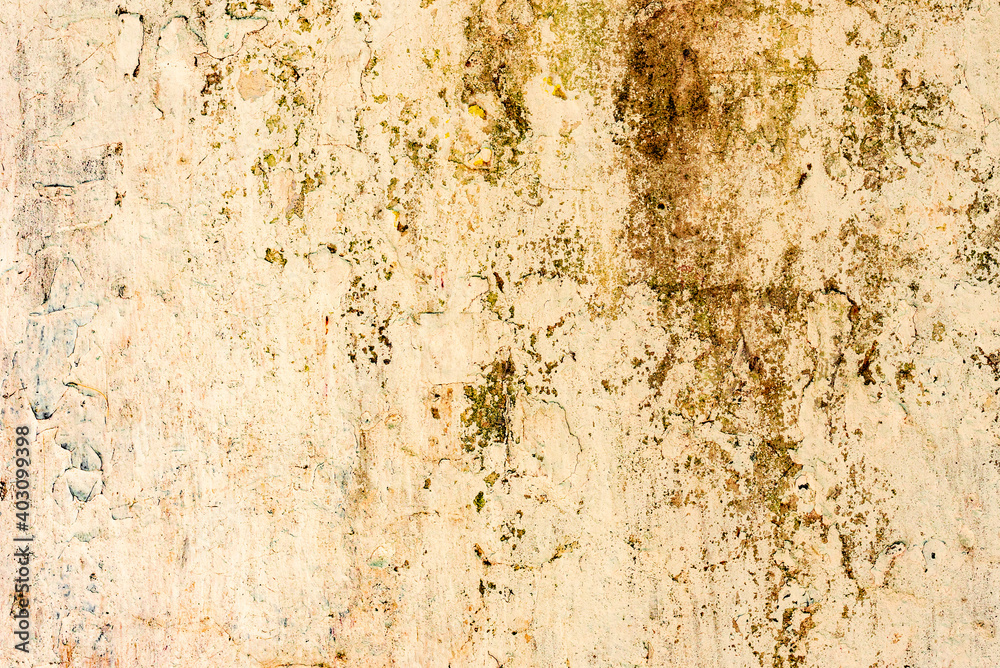 Texture of a concrete wall with cracks and scratches which can be used as a background