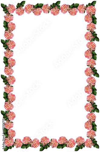 Bild auf Leinwand Flower frame