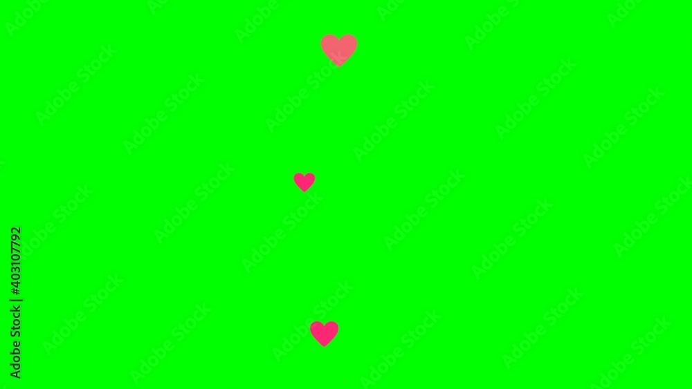 Animated heart on green screen. Social media like symbol on chroma key background. Concept: Valentine's Day. Animated heart on green screen. Social media like symbol on chroma key background. Concept: Valentine's Day.