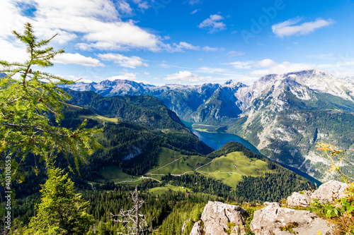 Bavaria Germany with Königsee and Alps Panorama photo