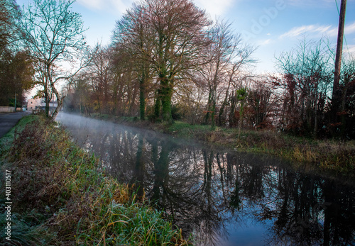 Foggy Sunrise at Irish Canal