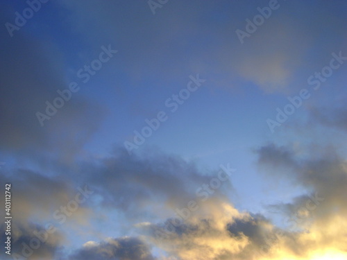 Fototapeta Naklejka Na Ścianę i Meble -  Clouds against a blue summer sky