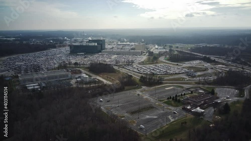 Aerial View of the National Security Agency (NSA) Headquarters in Fort Meade, MD. photo