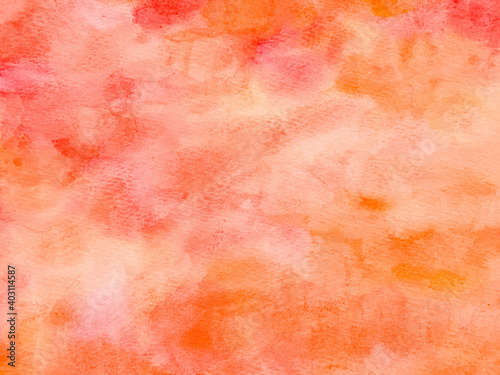  orange paper texture background with watercolor pattern