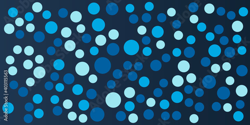 Digital technology wave. Futuristic blue vector illustration. Big data. Low poly shape dots. Polka dot abstract background with copy space for text