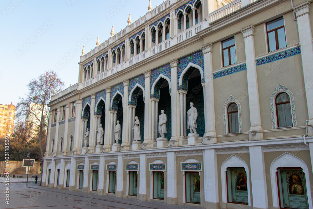 The Nizami Ganjavi National museum of Azerbaijan literature. Baku - Azerbaijan.