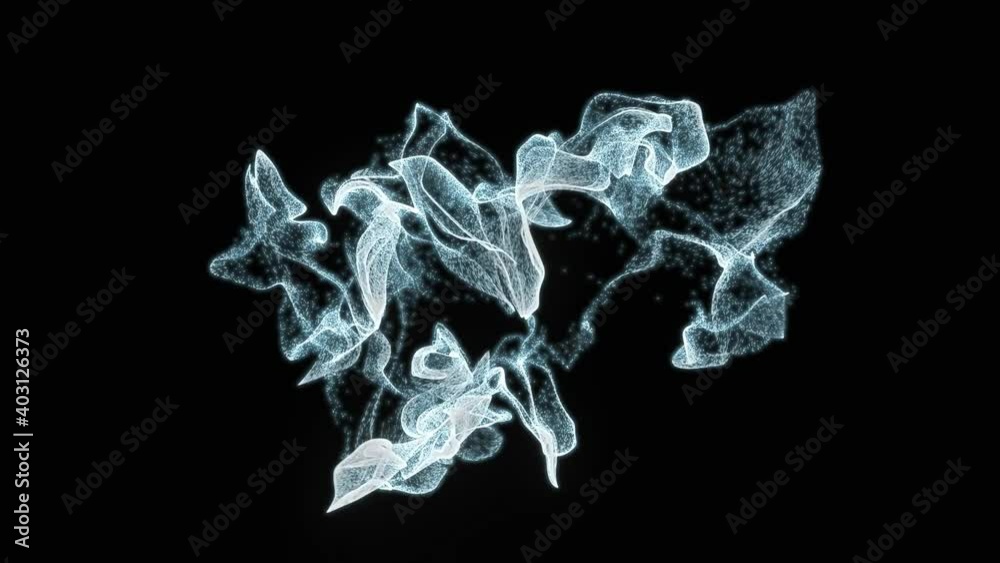 Explosion of particles animation slowly fading over black background in 4k UHD. Explosion of particles animation slowly fading over black background in 4k UHD.