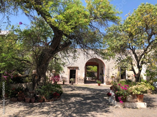 entrance to the house